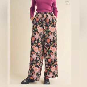 Flower power silky pants